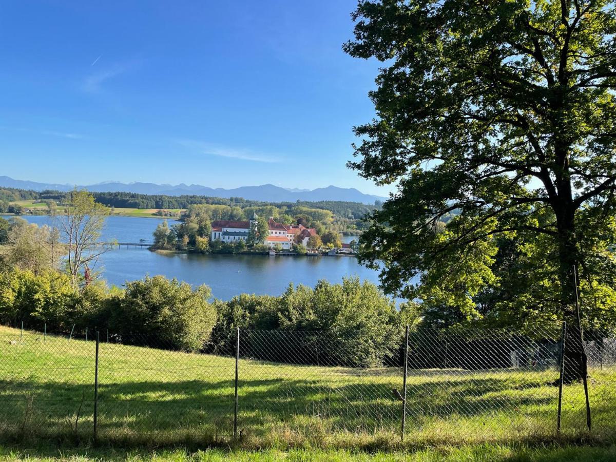 Seeblick Chiemgau, Haus Am Weinberg, 83370 Seeon Oberbayern Buitenkant foto