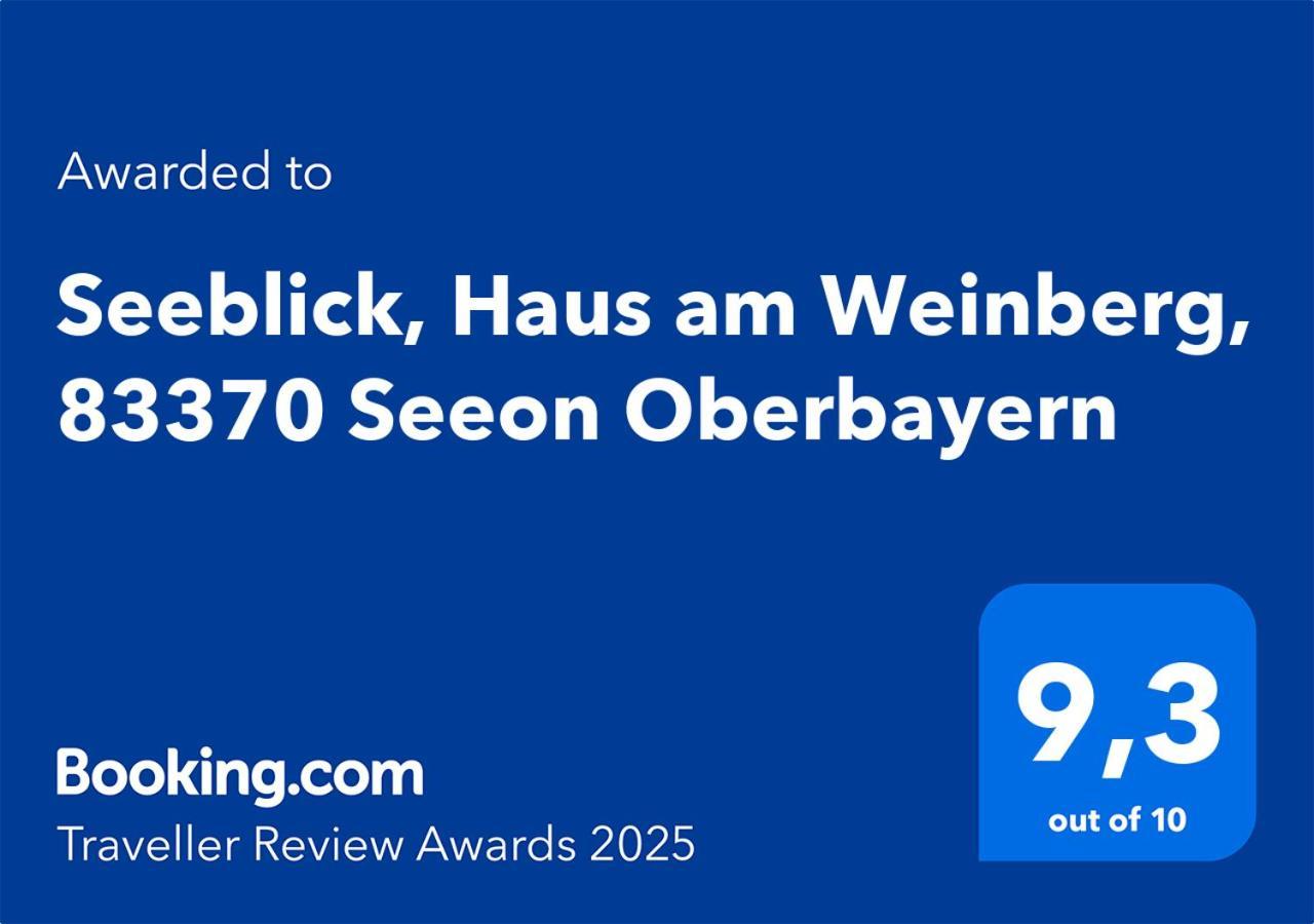 Seeblick Chiemgau, Haus Am Weinberg, 83370 Seeon Oberbayern Buitenkant foto