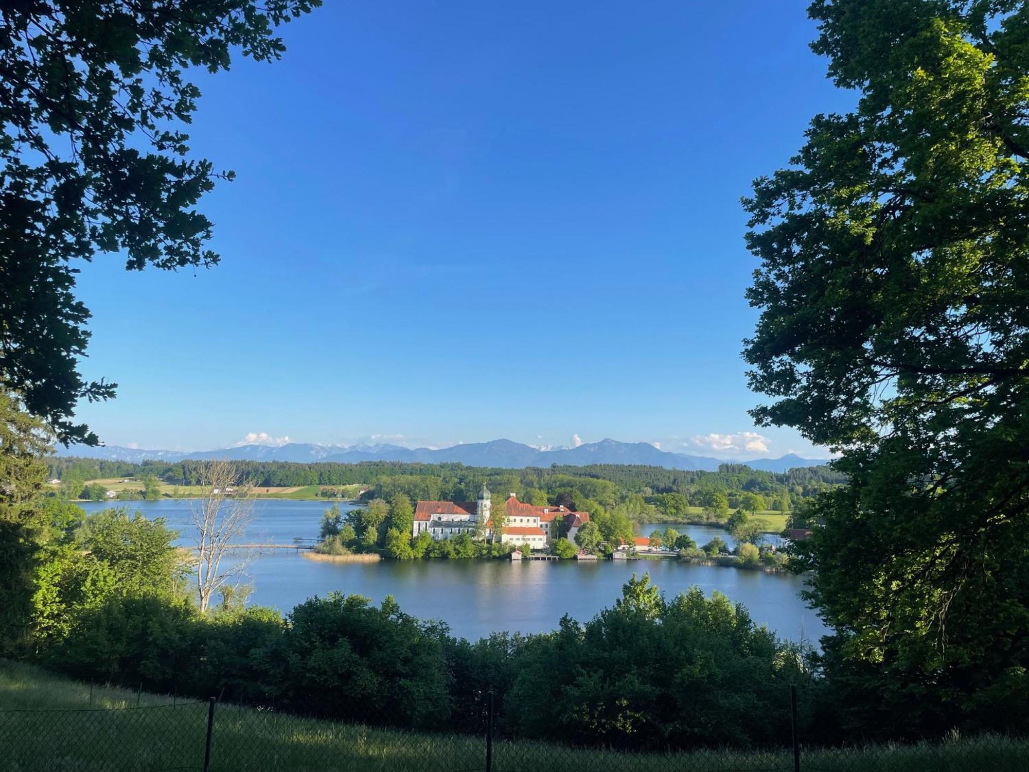 Seeblick Chiemgau, Haus Am Weinberg, 83370 Seeon Oberbayern Buitenkant foto